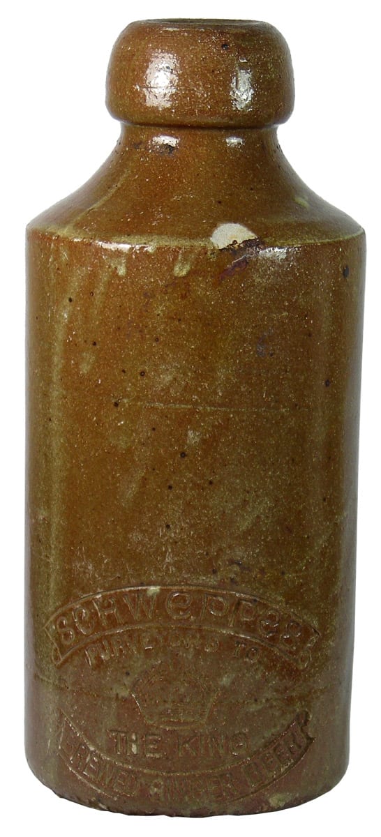 Schweppes Crown Brewed Ginger Beer Bottle