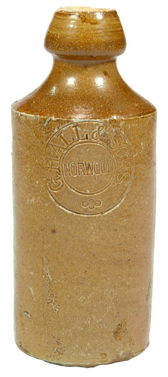 Hall Sons Norwood Impressed Stoneware Ginger Beer