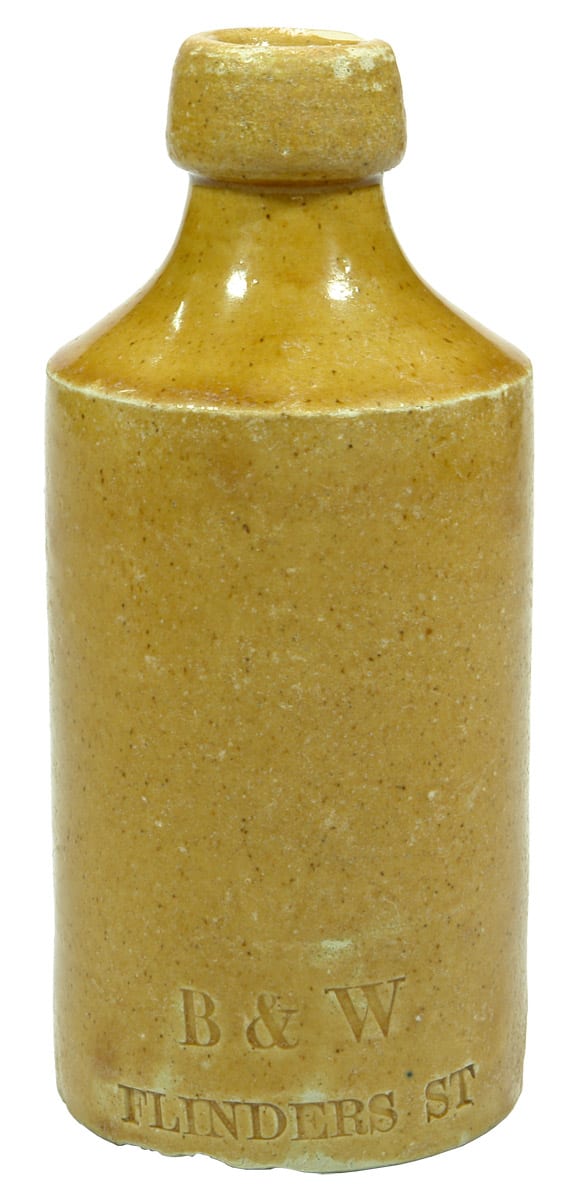 Billin Wight Flinders Adelaide Impressed Stoneware Bottle