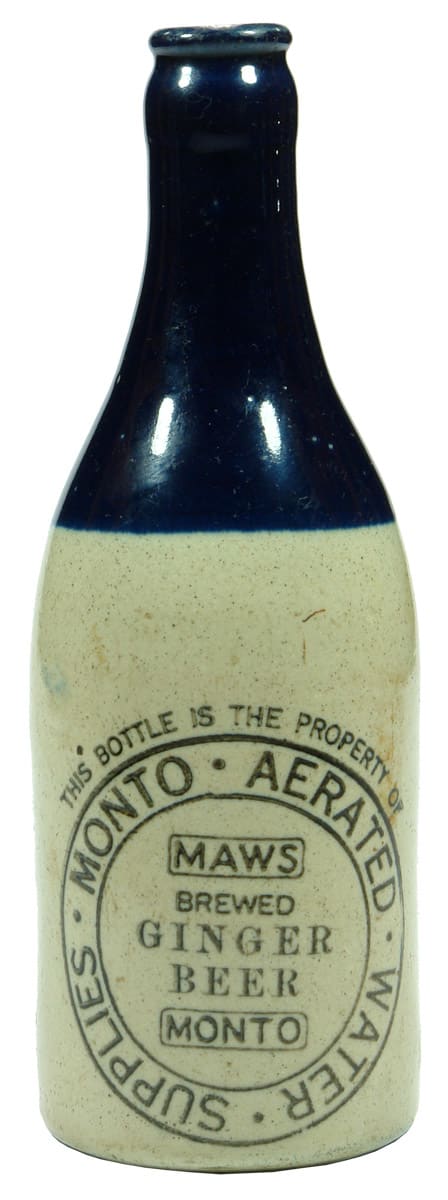 Monto Aerated Water Supplies MAWS Stone Bottle
