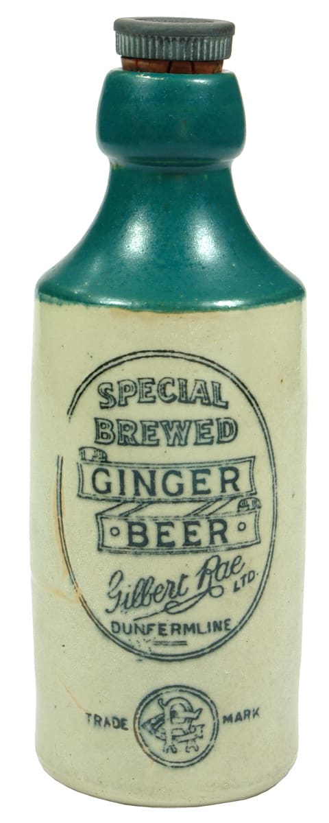 Gilbert Rae Dunfermline Stone Ginger Beer Bottle