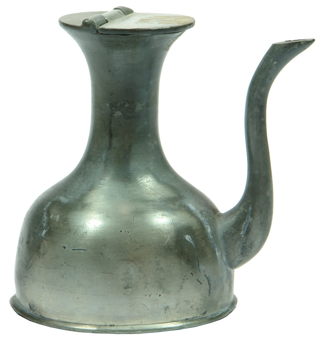 Pewter Alloy Oil Container Chinese Goldfields
