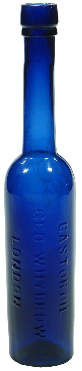 Whybrow London Cobalt Blue Castor Oil Bottle