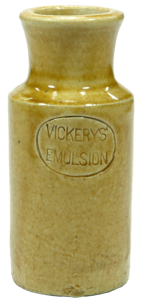 Vickerys Emulsion Impressed Stoneware Jar