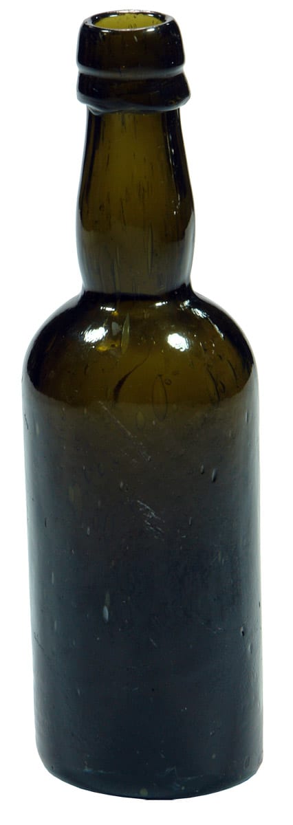 Sample Black Glass Tall Whisky Bottle