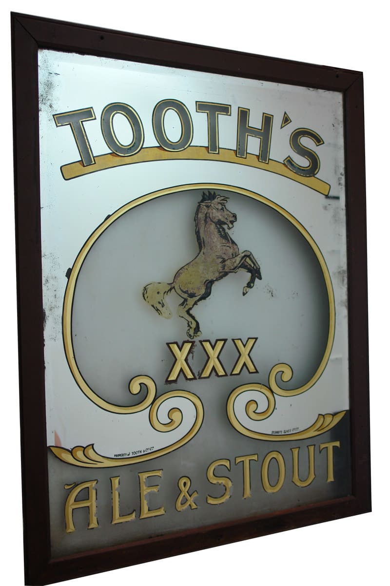 Tooth's Ale Stout Invicta Horse Advertising Mirror