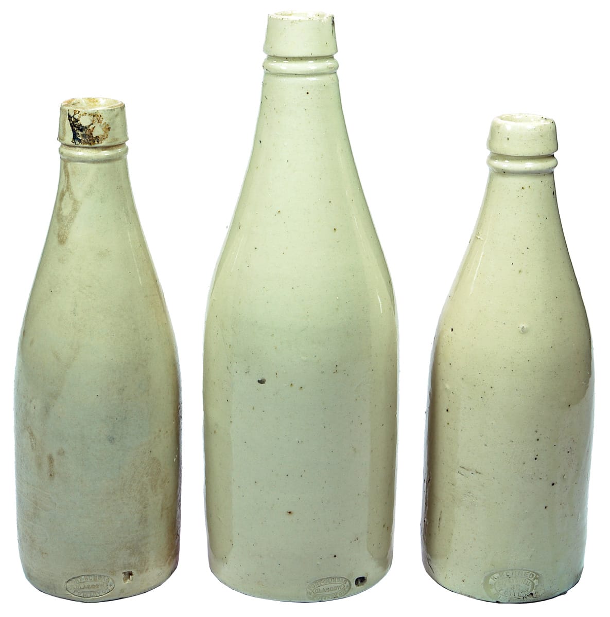 Port Dundas Kennedy Barrowfield Stoneware Porter Bottles