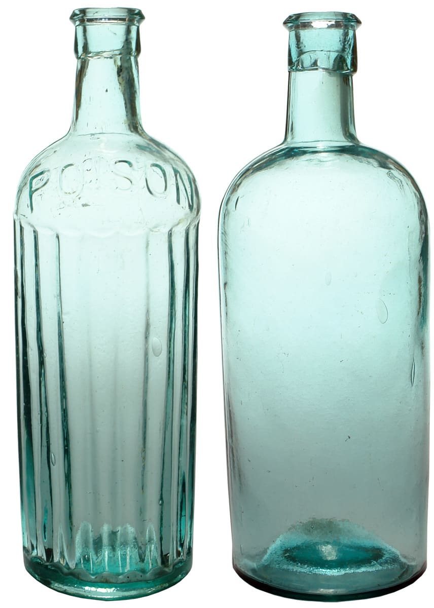 Aqua Glass Bulk Poison Pharmacy Bottles