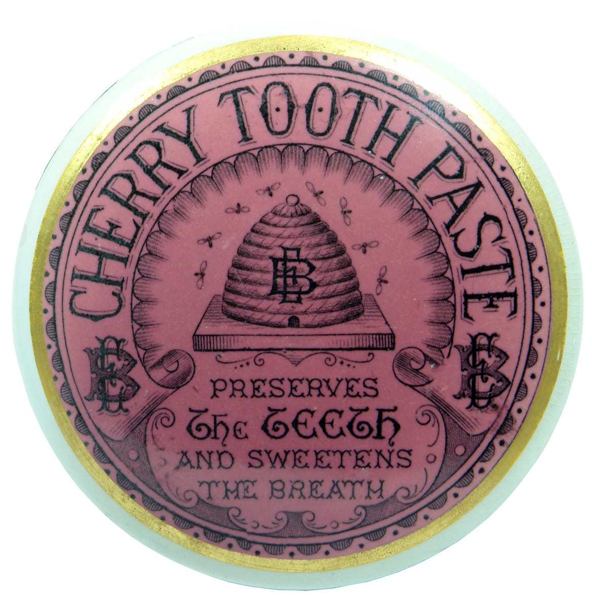 Beehive Cherry Tooth Paste Pink Pot Lid