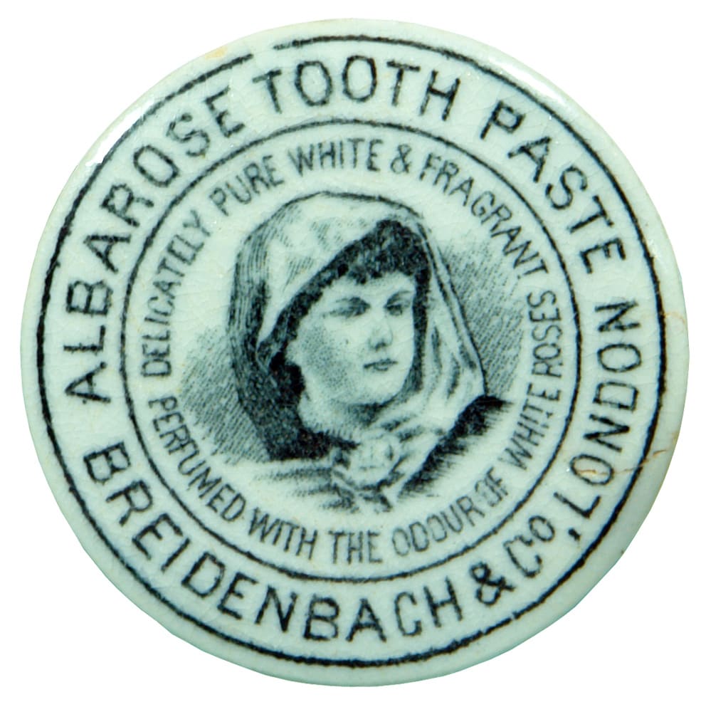 Breidenbach London Albarose Tooth Paste Miniature Pot Lid