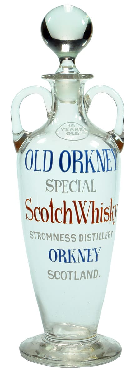Old Orkney Special Scotch Whisky Enamelled Decanter