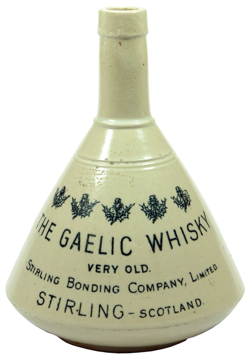 Gaelic Whisky Stirling Bonding Company Stoneware Jug