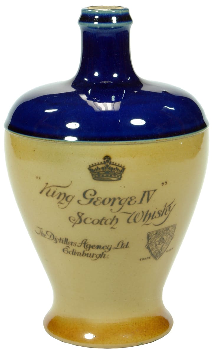 King George Distillers Scotch Whisky Stoneware Jug