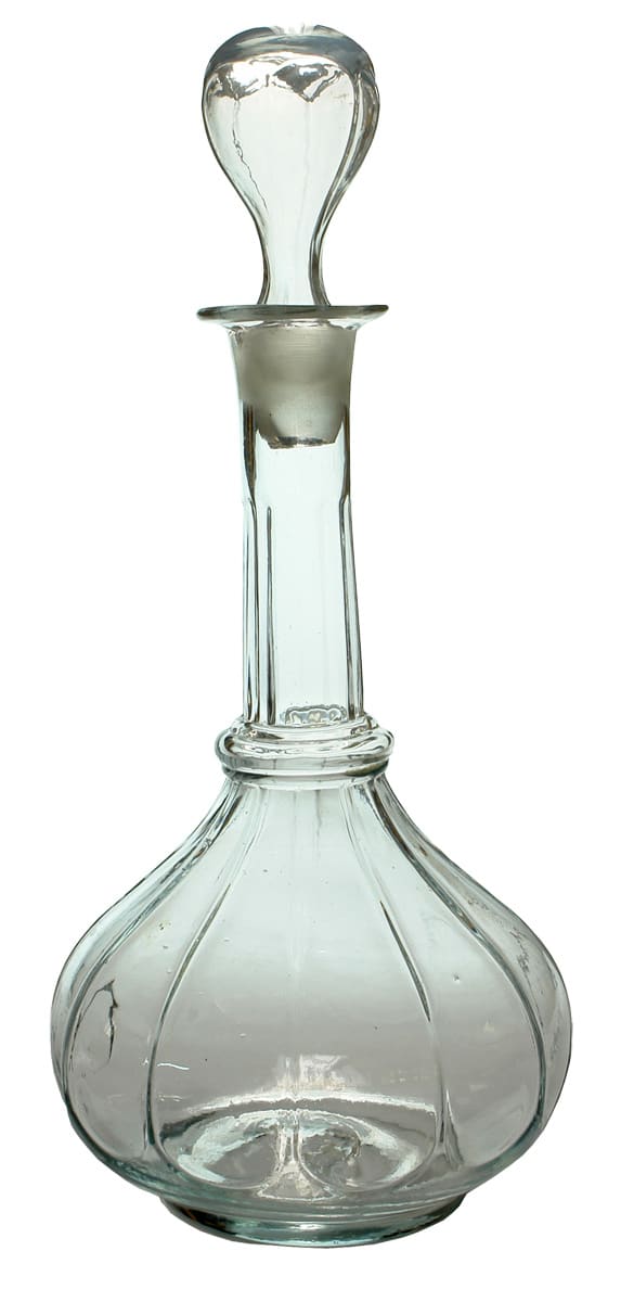 Georgian Pontil Flint Glass Decanter