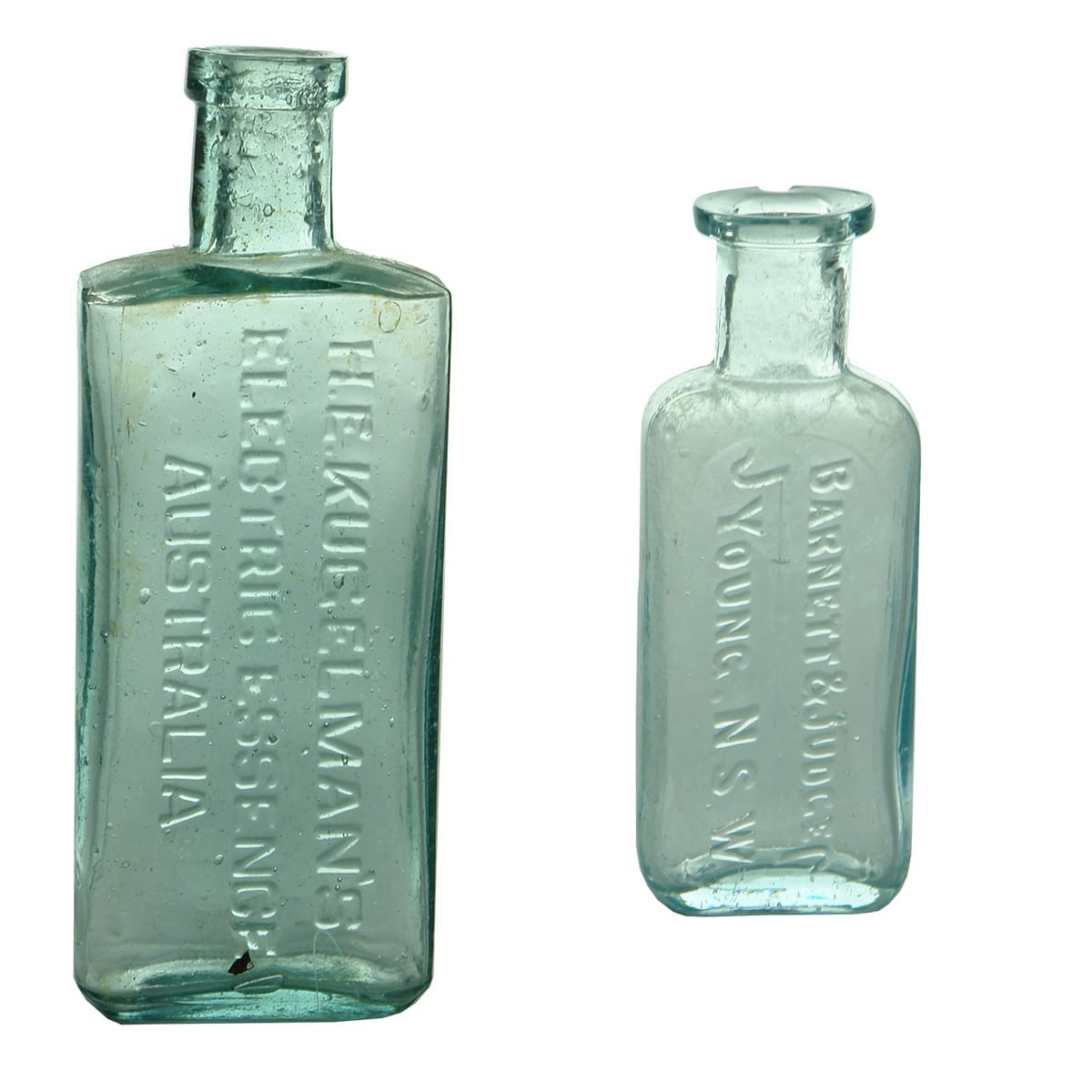 Pair of Medicines: Kugelman's Electric Essence and Barnett & Judge, Young NSW.