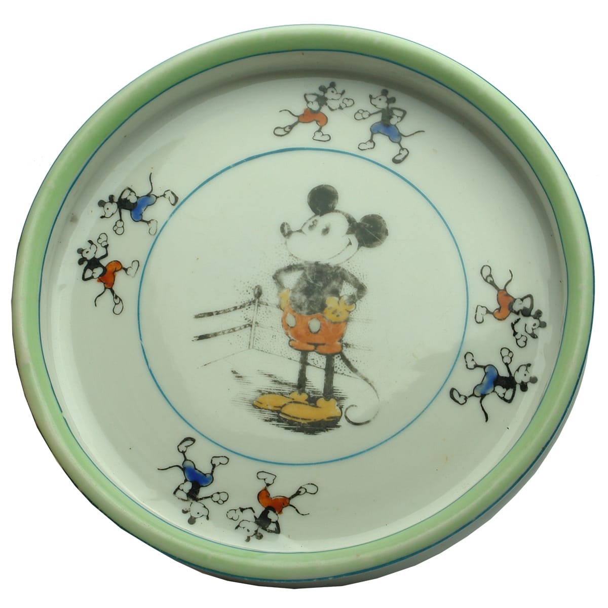 Pottery. Mickey Mouse Child's Plate.