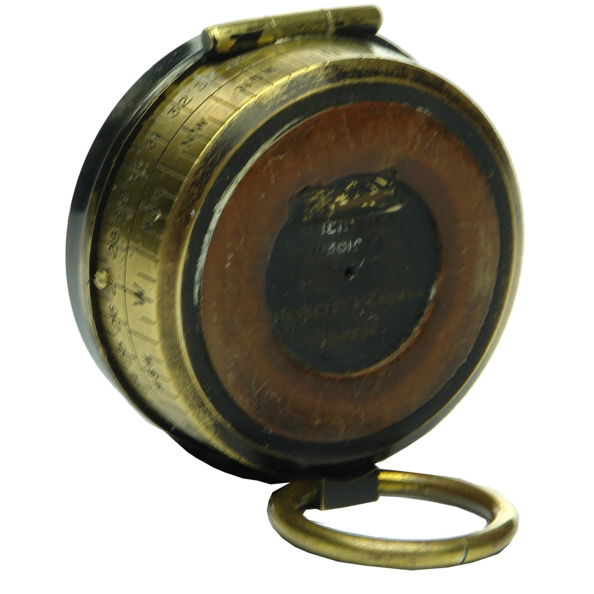 Miscellaneous. Brass WW1 Barker & Son Lensatic Compass manufactured by Negretti & Zambra, London in original leather case. (United Kingdom)