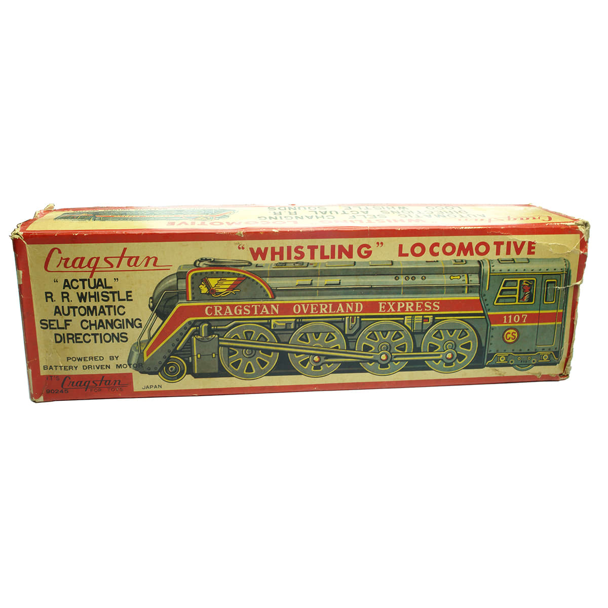 Toy. Cragstan "Whistling" Locomotive in original box.