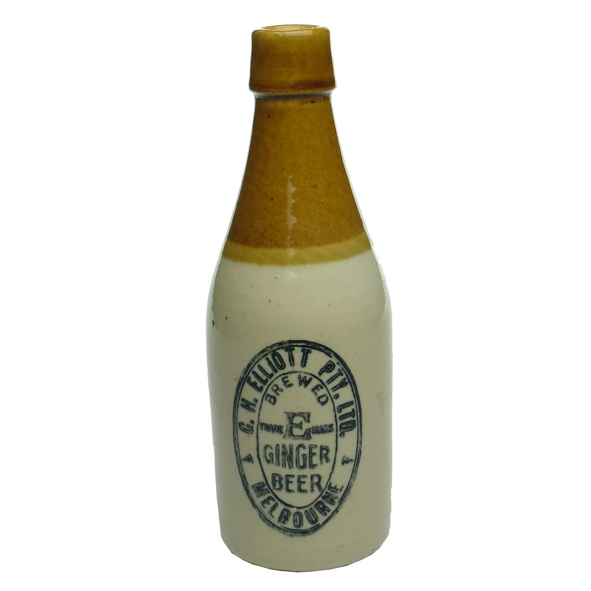 Ginger Beer. Elliott, Melbourne. Tan Top. 10 oz. (Victoria)