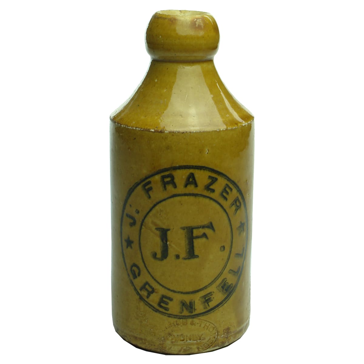 Ginger Beer. J. Frazer, Grenfell. Dump. All Tan. (New South Wales)