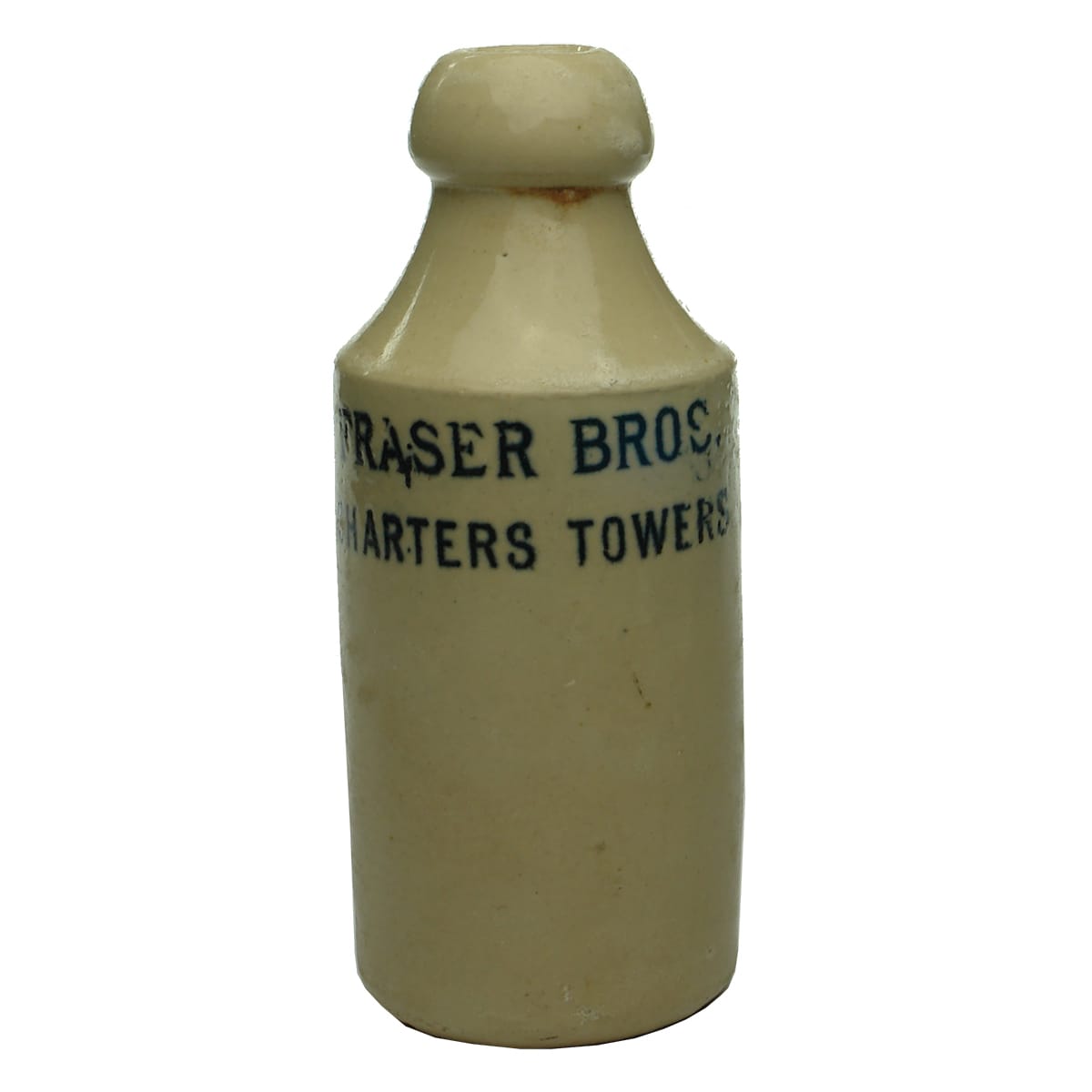 Ginger Beer. Fraser Bros, Charters Towers. All White. Dump. (Queensland)