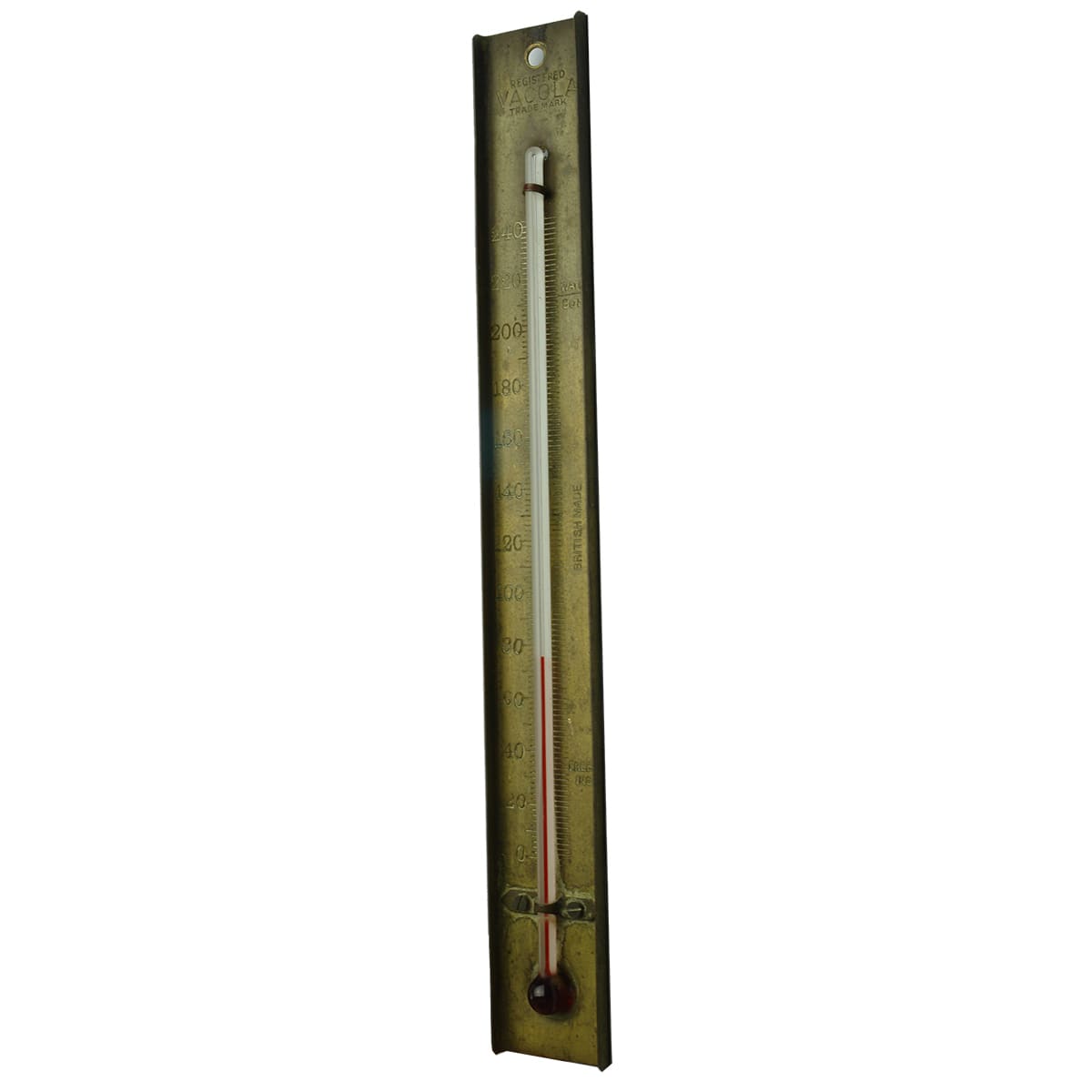 Thermometer. Fowler's Vacola. Brass.