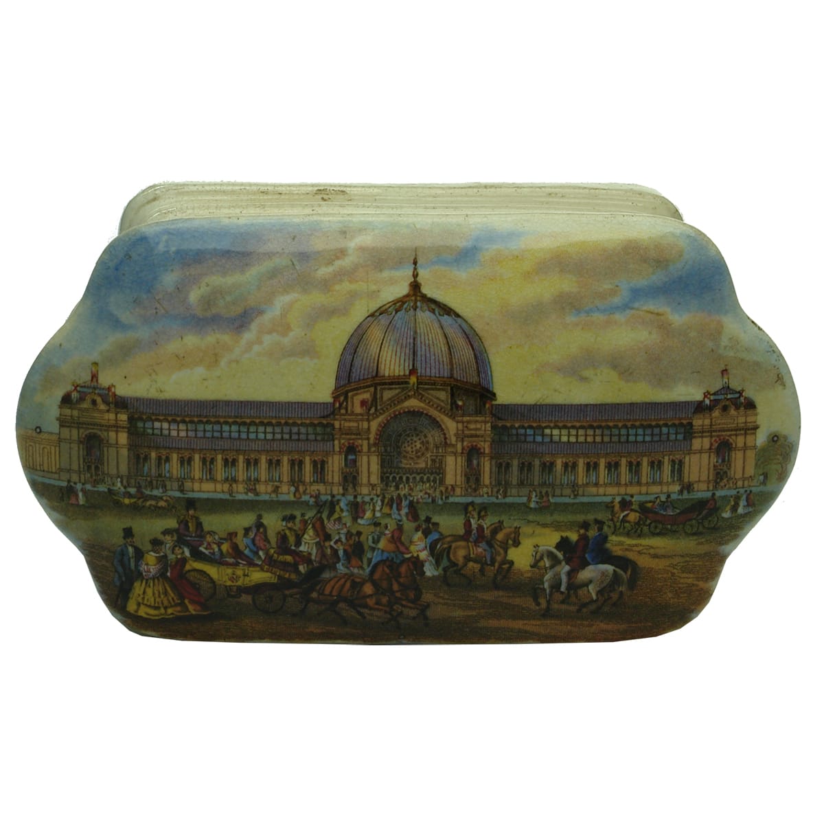 Pratt Lid. Alexandra Palace, 1873. Trefoil Shape.