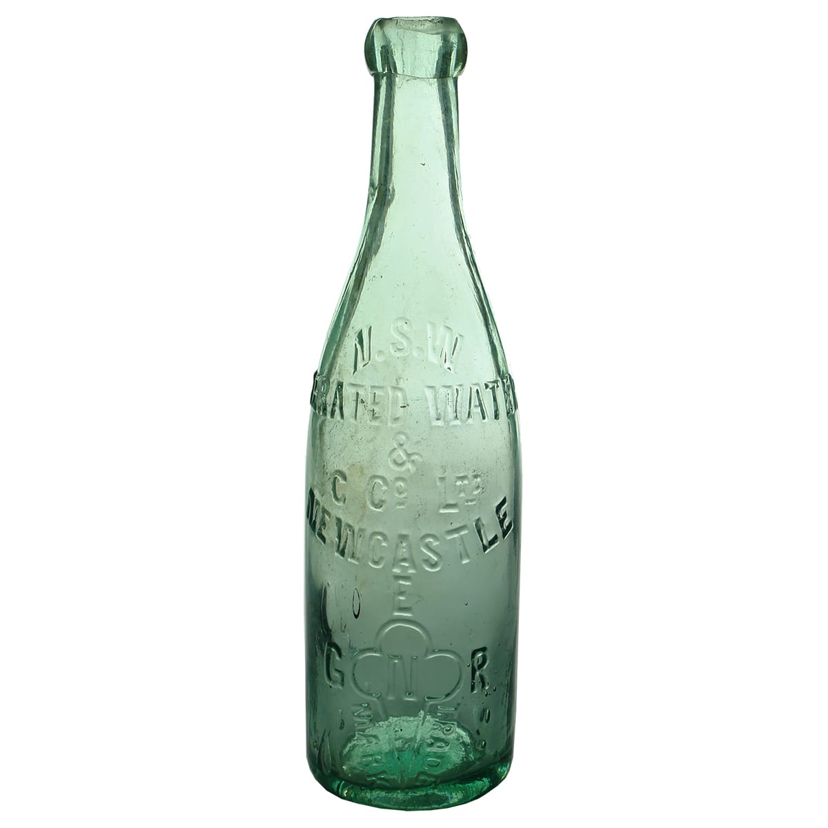 Corker. N. S. W. Aerated Water & C Co Ltd, Newcastle. Aqua. 10 oz. (New South Wales)