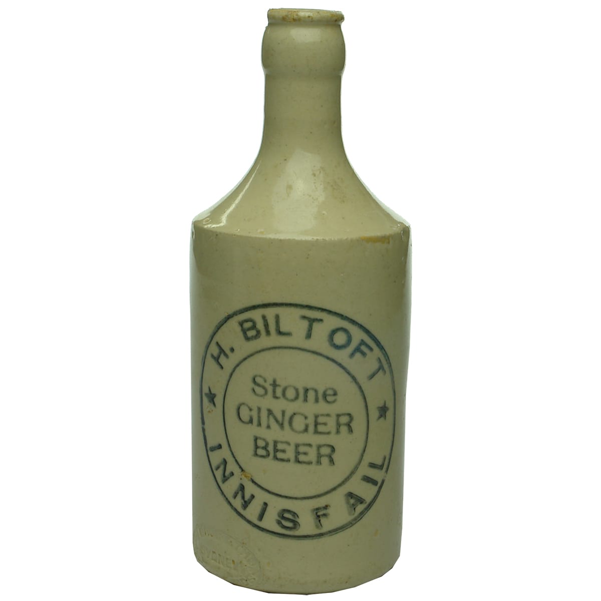 Ginger Beer. H. Biltoft, Innisfail. Crown Seal. All White. (Queensland)