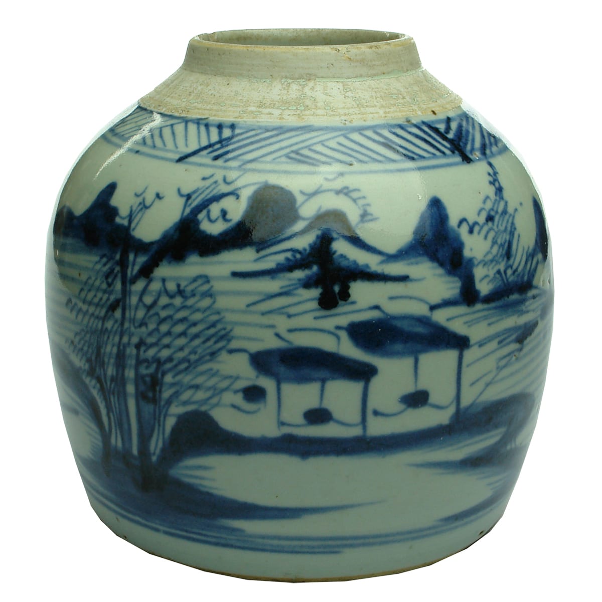 Chinese. Large Blue and White Ginger Jar.