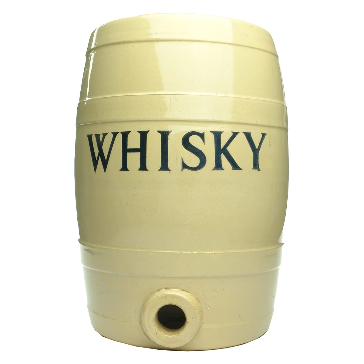 Large stoneware Whisky barrel. Made in England.