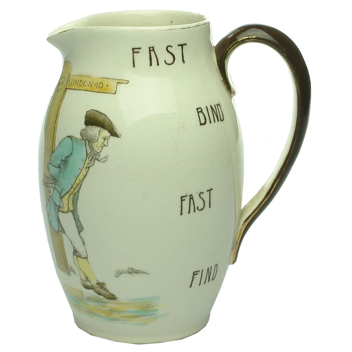 Water Jug. Fast Bind Fast Find. Royal Doulton. Multi-coloured