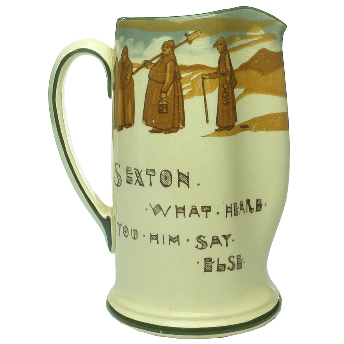 Water Jug. Dogberry's Watch. Much Ado about Nothing. Royal Doulton.