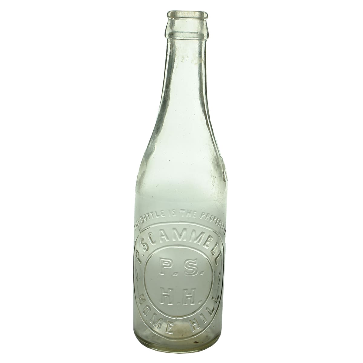 Crown Seal. Scammell, Home Hill. Champagne. Clear. 10 oz. (Queensland)