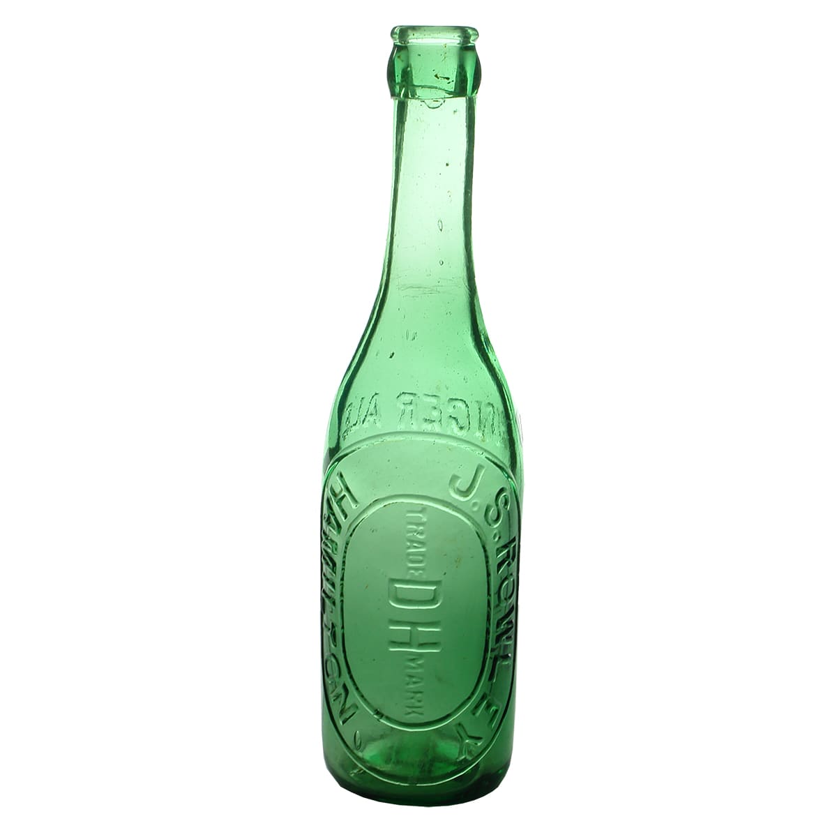 Crown Seal. Rowley, Hamilton. Ginger Ale. Green. Applied top. (Victoria)