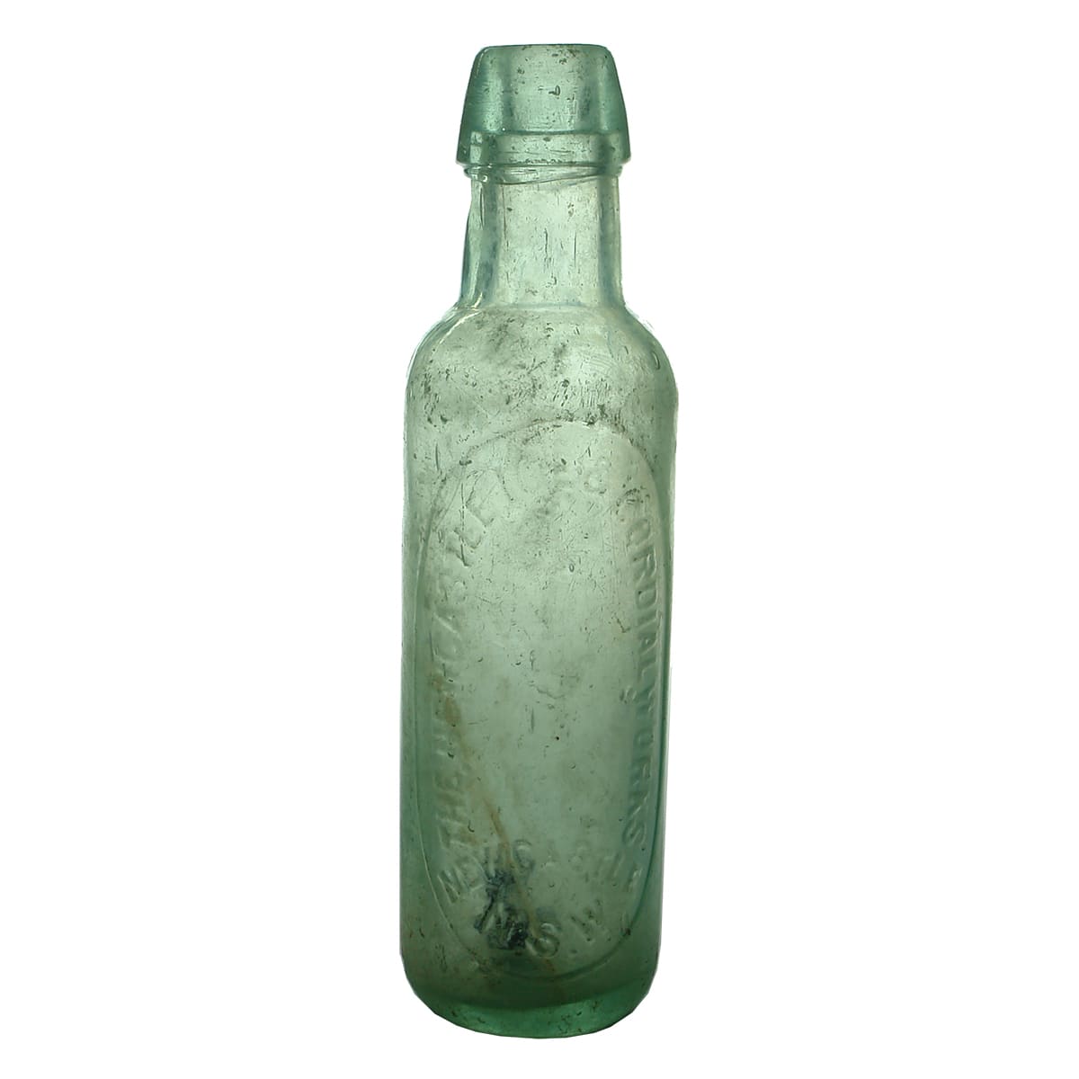 Lamont. Newcastle Ice & Cordial Works. Aqua. 10 oz. (New South Wales)