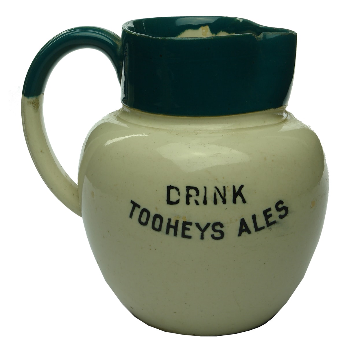 Advertising Water Jug. Drink Tooheys Ales. Green Top. (Sydney, New South Wales)