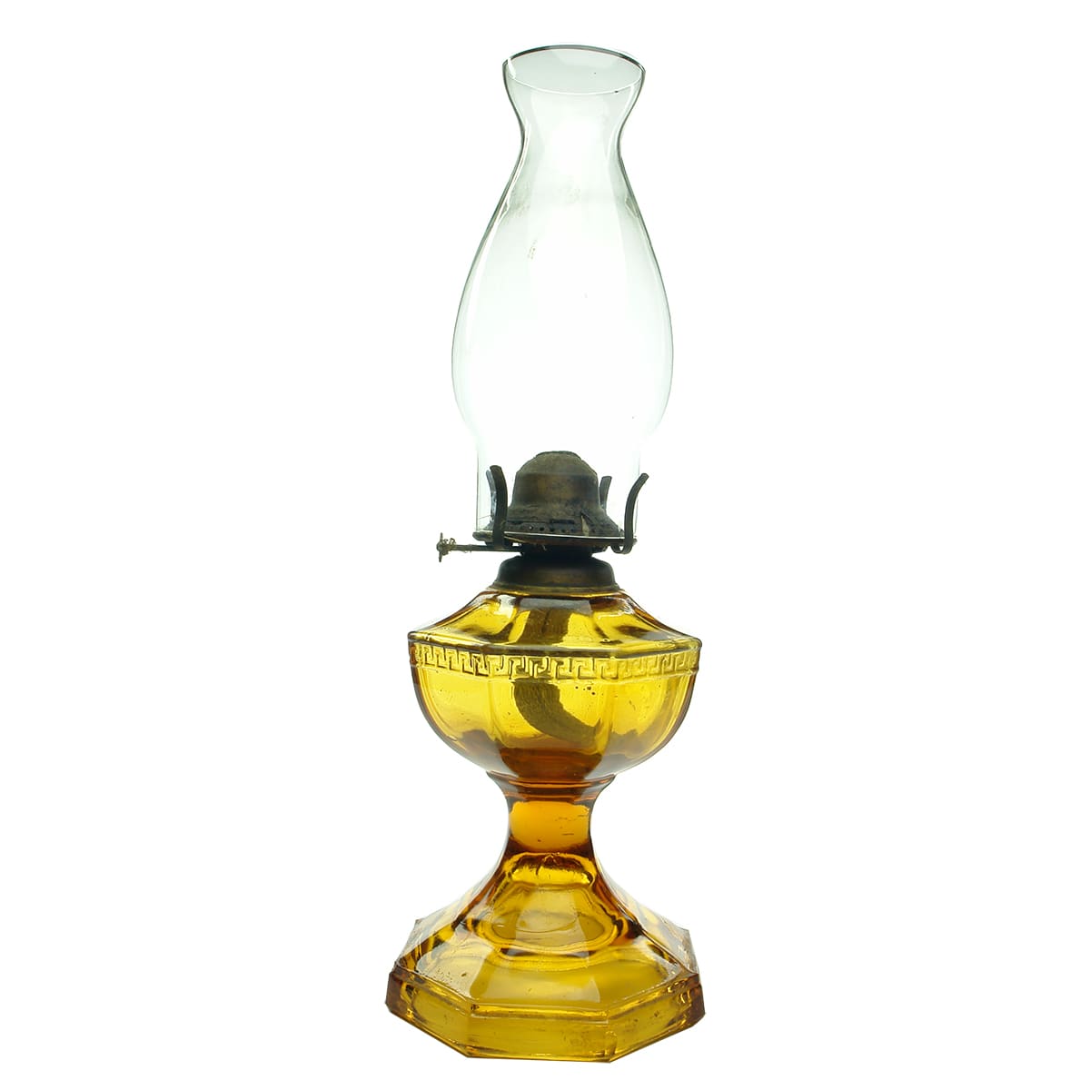 Amber Kerosene Lamp.