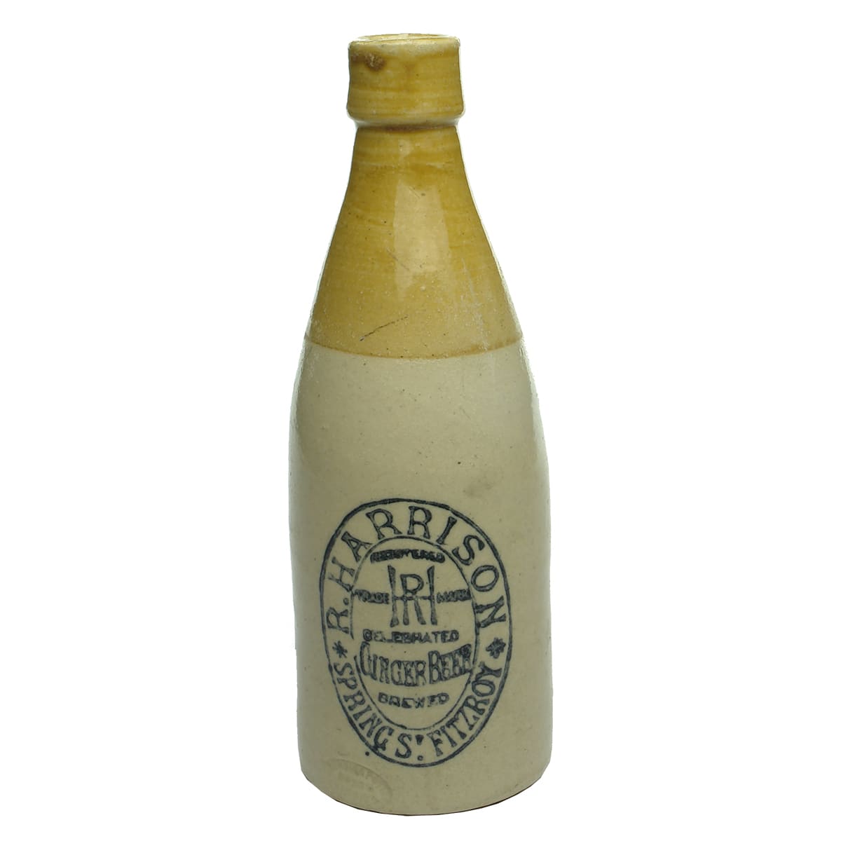 Ginger Beer. R. Harrison, Fitzroy. Champagne. Tan Top. 10 oz. (Victoria)