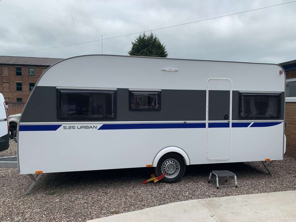 Saly 6.0 5 Berth Supreme Caravan, Saly 5.25 4 Berth Urban Caravan & Caretta Calypso 2 Berth Caravans