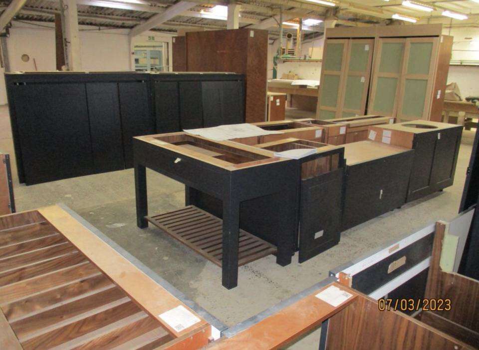 Luxury Kitchens & Appliances, Wood Machinery, Tools, Fittings & more on behalf of Smallbone of Devizes, due to Clearance