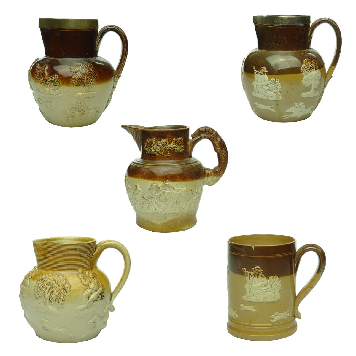Five Doulton Harvestware Pieces. Jugs & Mug!