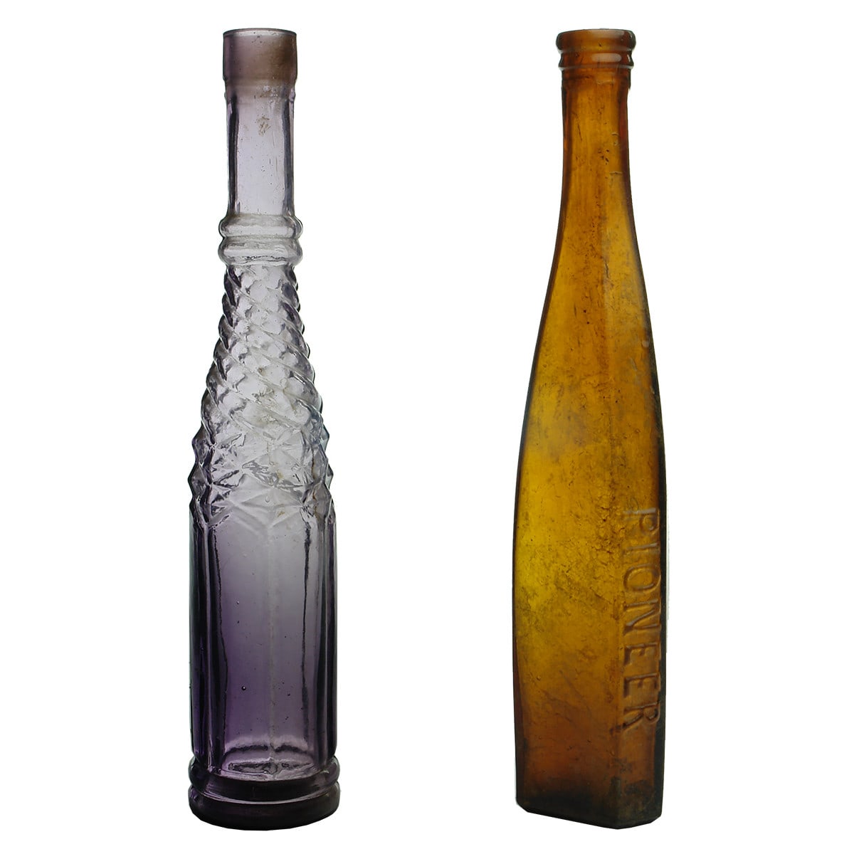 Two Salad Oils: Amethyst Whirley and Amber Pioneer.