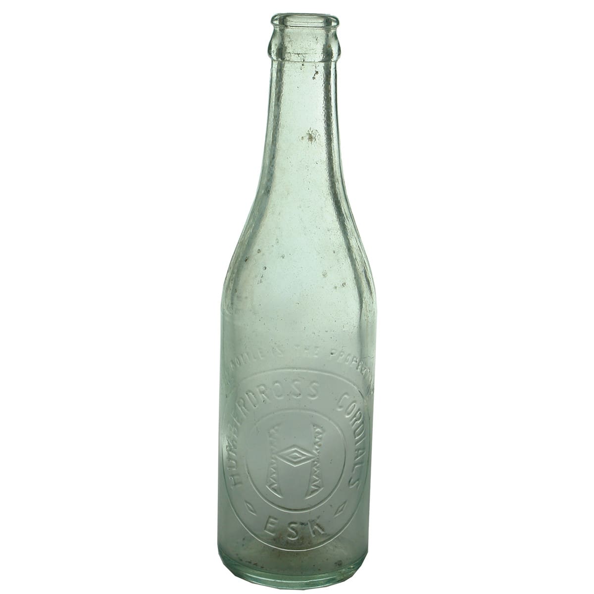 Crown Seal. Humberdross Cordials, Esk. Light Aqua. 10 oz. (Queensland)