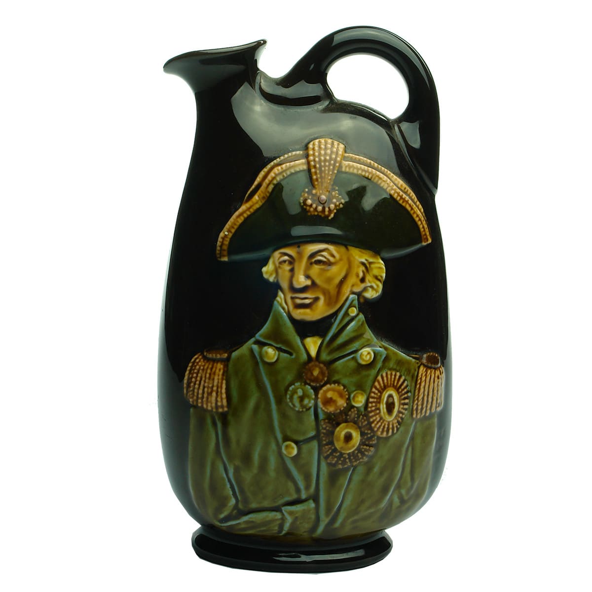 Kingsware Whisky Jug. Lord Nelson. Royal Doulton.