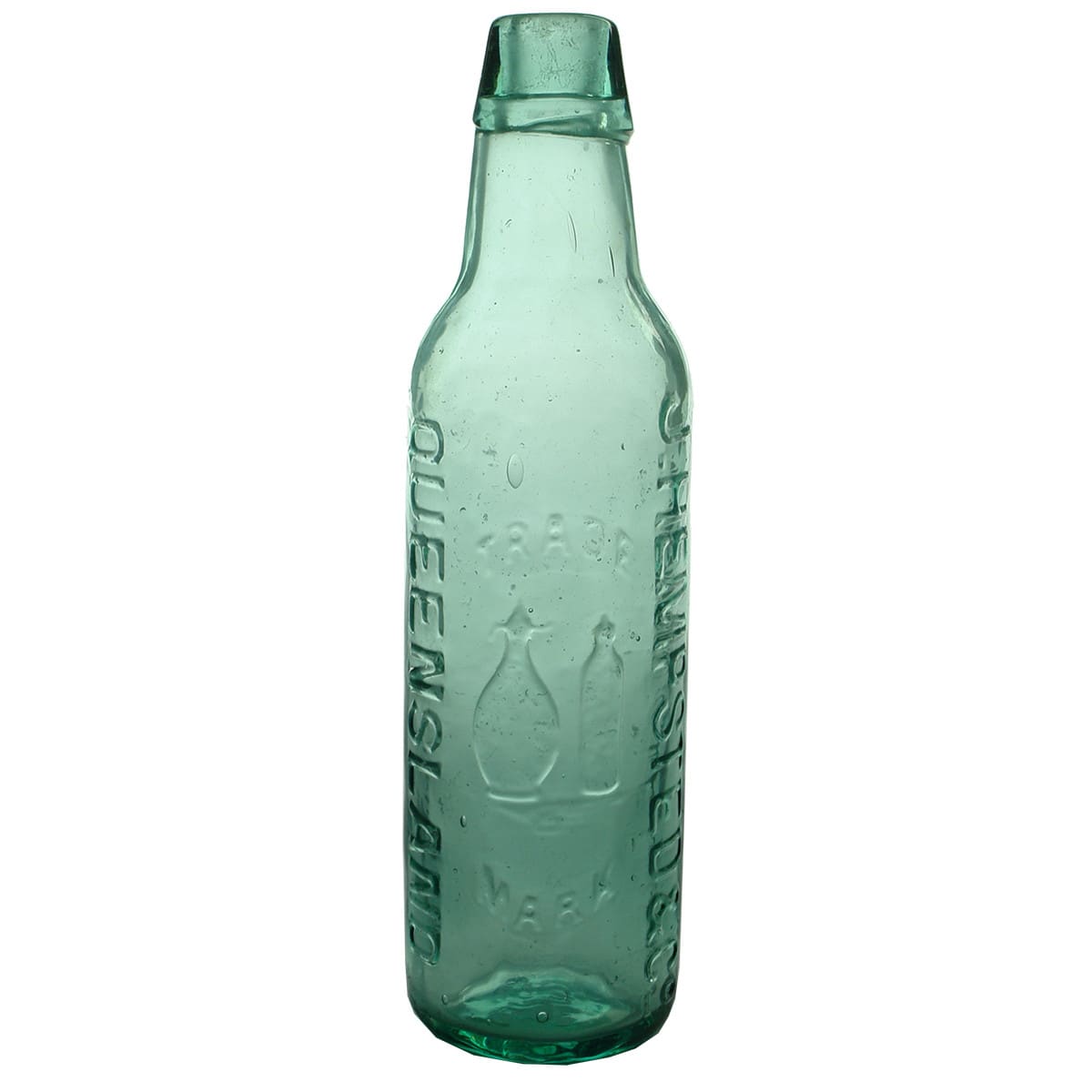 Lamont. J. Hempsted & Co., Queensland. Soda Syphon & Patent Bottle. Aqua. 10 oz. BGW. (Queensland)