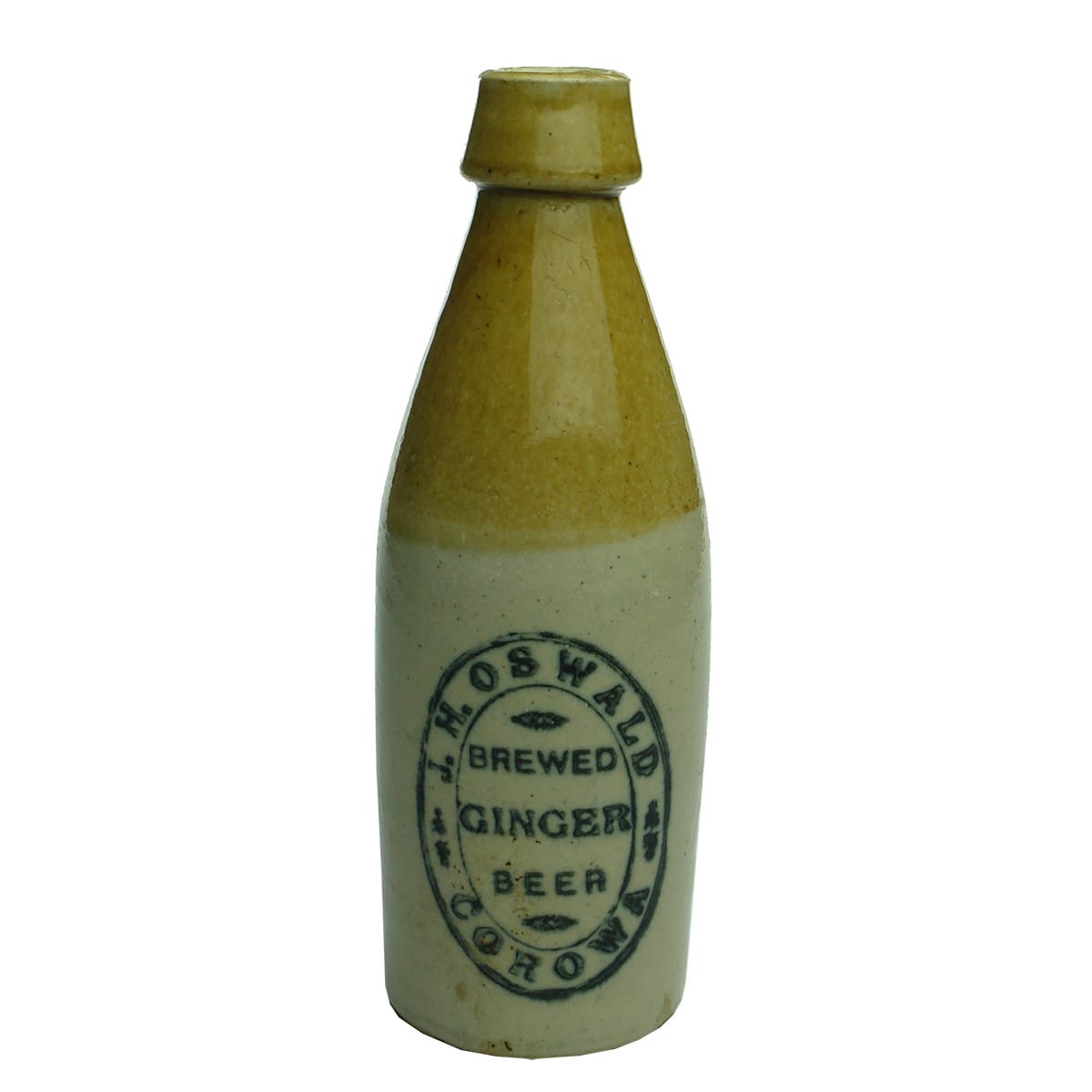 Ginger Beer. J. H. Oswald, Corowa. Champagne. Cork Top. (New South Wales)