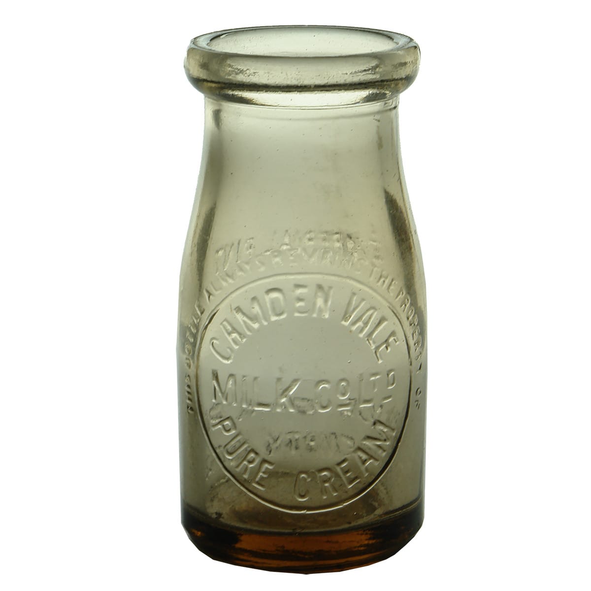 Cream. Camden Vale Milk Co Ltd. Apricot. Quarter Pint. (New South Wales)