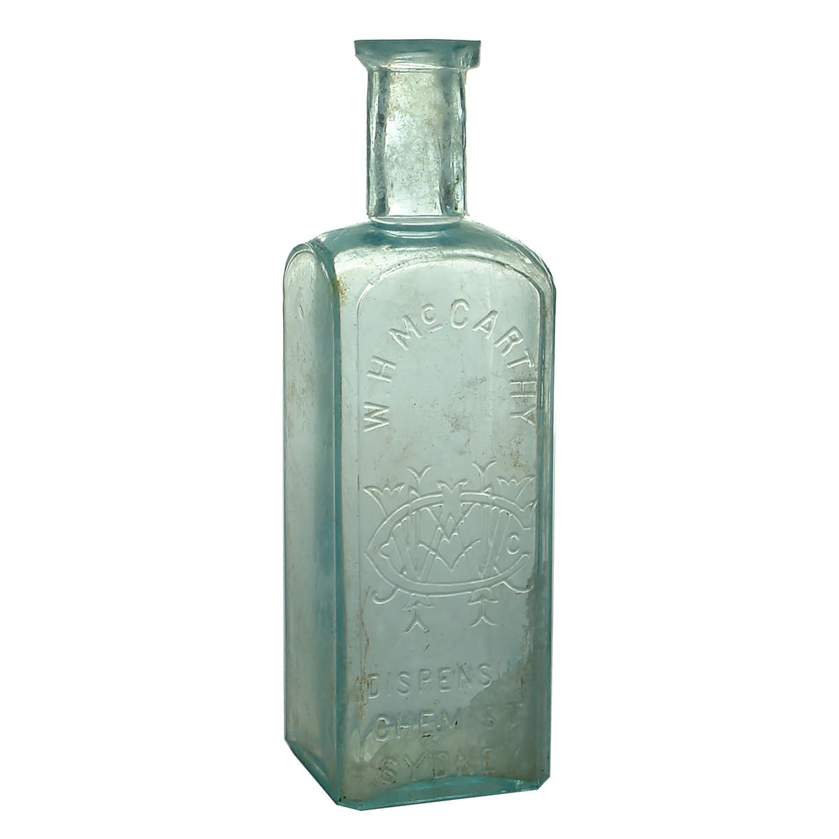 Chemist. W. H. McCarthy, Sydney. Aqua. 8 oz. 166 mm. (New South Wales)