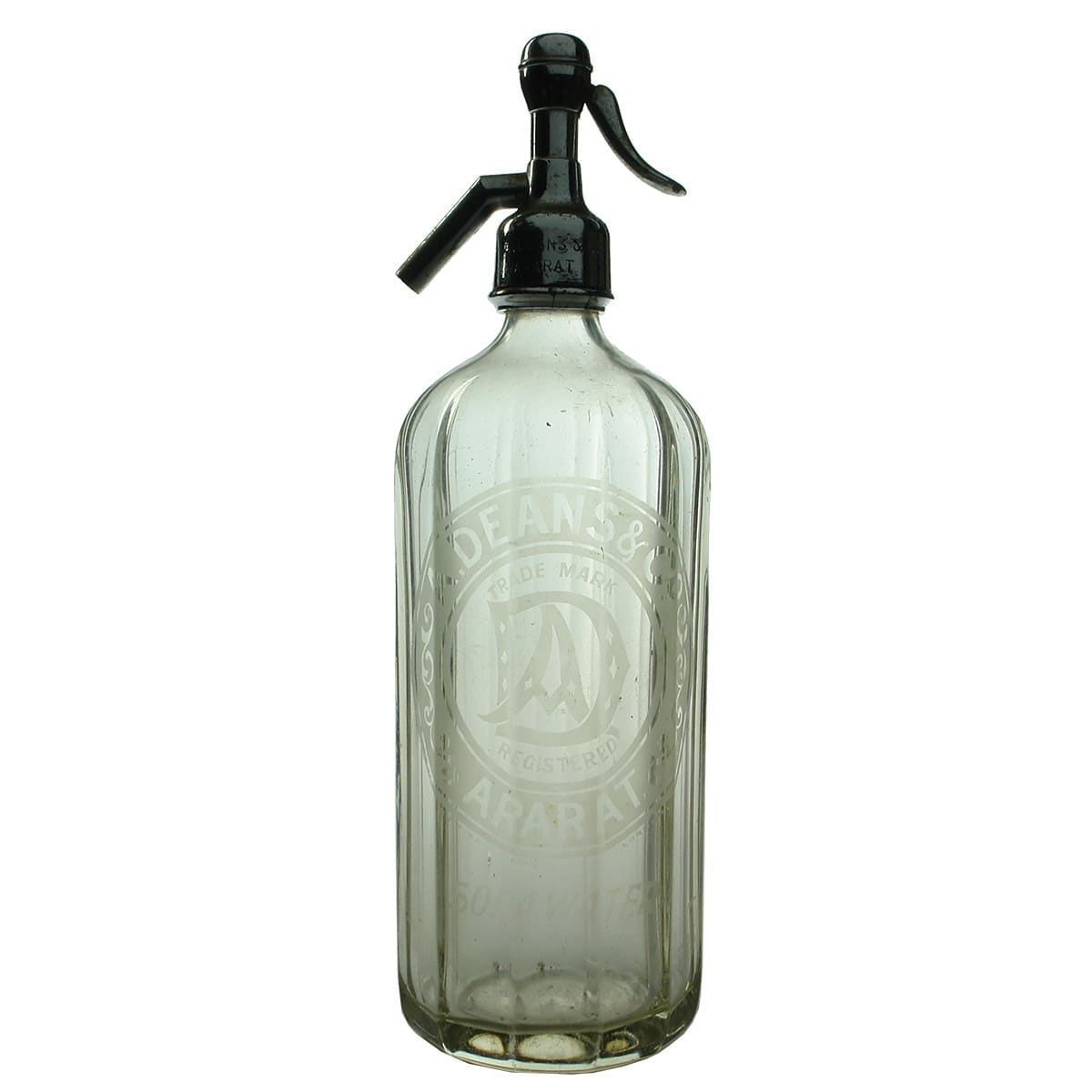 Soda Syphon. A. Deans & Co, Ararat. Panelled. 30 oz. (Victoria)